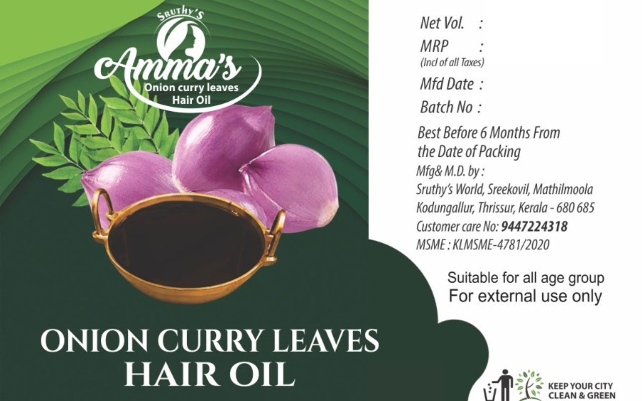 ONION CURRY LEAVES HAIR OIL Sruthy's World